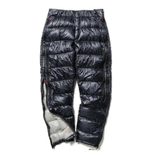 画像をギャラリービューアに読み込む, ナンガ ミニマリスムダウンパンツ NANGA MINIMARYTHM DOWN PANTS BLK×L/GRY
