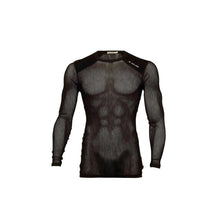 画像をギャラリービューアに読み込む, アクリマ ウールネットライトクルーネック 男性用 ACLIMA WOOLNET LIGHT CREW NECK MEN Jet Black