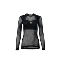 画像をギャラリービューアに読み込む, アクリマ ウールネットライトクルー 女性用 ACLIMA WOOLNET LIGHT CREW NECK WOMAN Jet Black