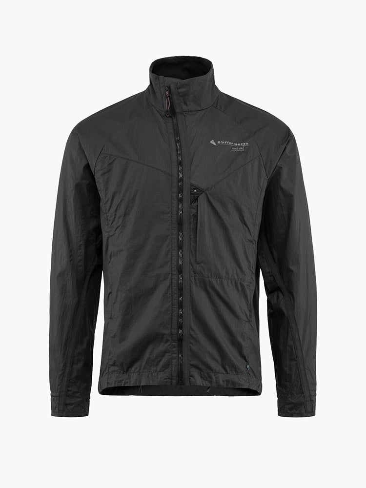 クレッタルムーセン アンサー ウィンド ジャケット 男性用 KLATTERMUSEN Ansur Wind Jacket MENS Raven Black