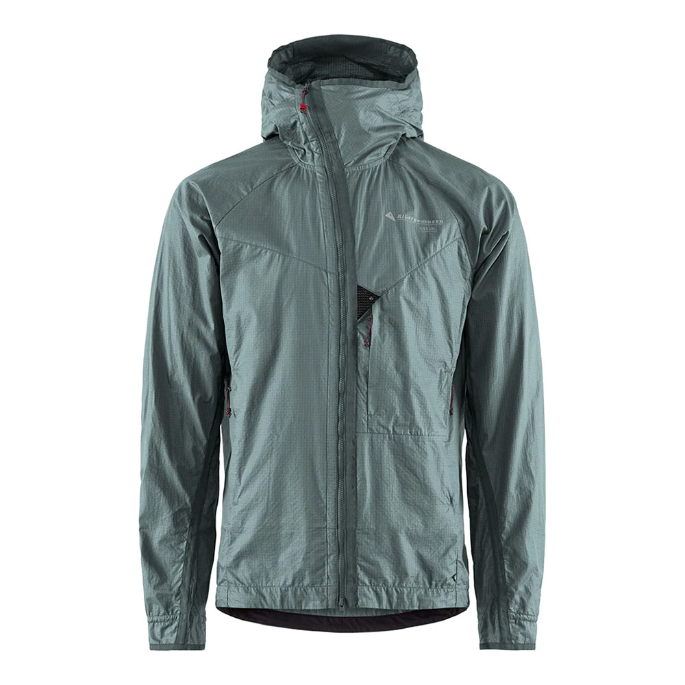 クレッタルムーセン アンサー フーデッド ウィンド ジャケット 男性用 KLATTERMUSEN Ansur Hooded Wind Jacket　MENS Stone Blue Organic Ripstop Cotton Jacket