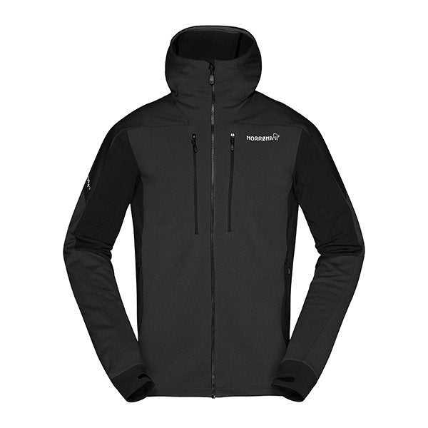 ノローナ　トロールヴェゲン パワーストレッチ プロ ジップ フード NORRONA trollveggen Powerstretch Pro Zip Hood 男性用 Caviar SALE